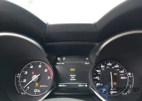 2019 Alfa Romeo Stelvio Ti Lusso Awd из США, поврежденный, VIN ZASPAKBN9K7C30492